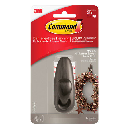 3M Hook Metal Med Rubbrnz FC12-ORB